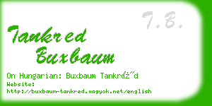 tankred buxbaum business card